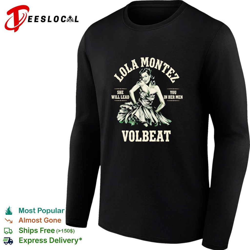 Lola Montez Volbeat pin up band shirt