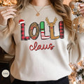 Lolli Claus Christmas Shirt, Festive Holiday Lolli Pullover, Jolly Lolli Christmas Crewneck Sweater, Santa's Helper...