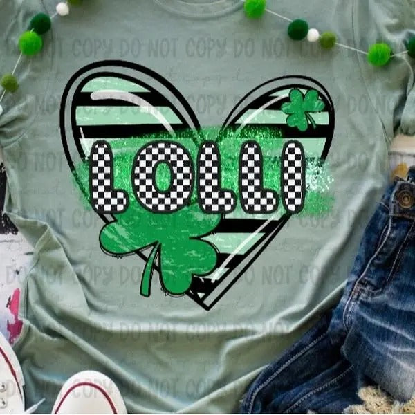 Lolli Clover Heart DTF Transfers - THIS IS NOT A SHIRT Hoodie, Sweatshirt | RetroVerseTees.com