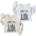 Long Live Cowboys Sweatshirt, western crewneck sweatshirt clothing, western outfits for women, western hoodies tops,...