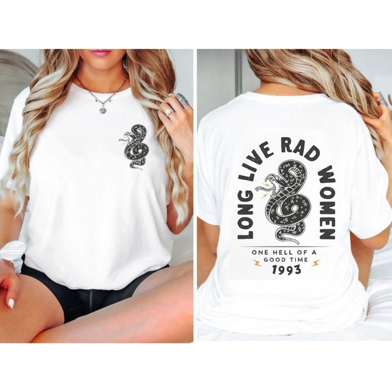 Long Live Rad Women Tee | Trendy TNF Boho Shirt | Feminist Girl Power Top style 02 Hoodie, Sweatshirt | RetroVerseTees.com