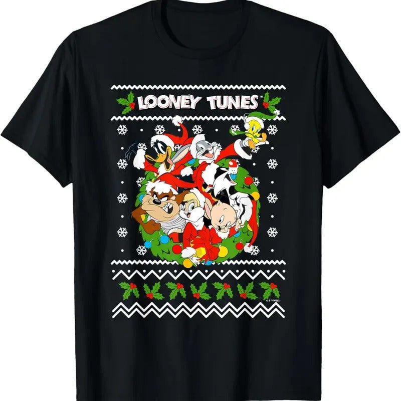 Looney Christmas Ugly Christmas T-Shirt Hoodie, Sweatshirt | RetroVerseTees.com