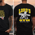 Lord's Gym Bench Press This 2 Sided Tee Pure Cotton Casual Street Style Crew Neck Short Sleeve T-Shirt Tops Trendy for...