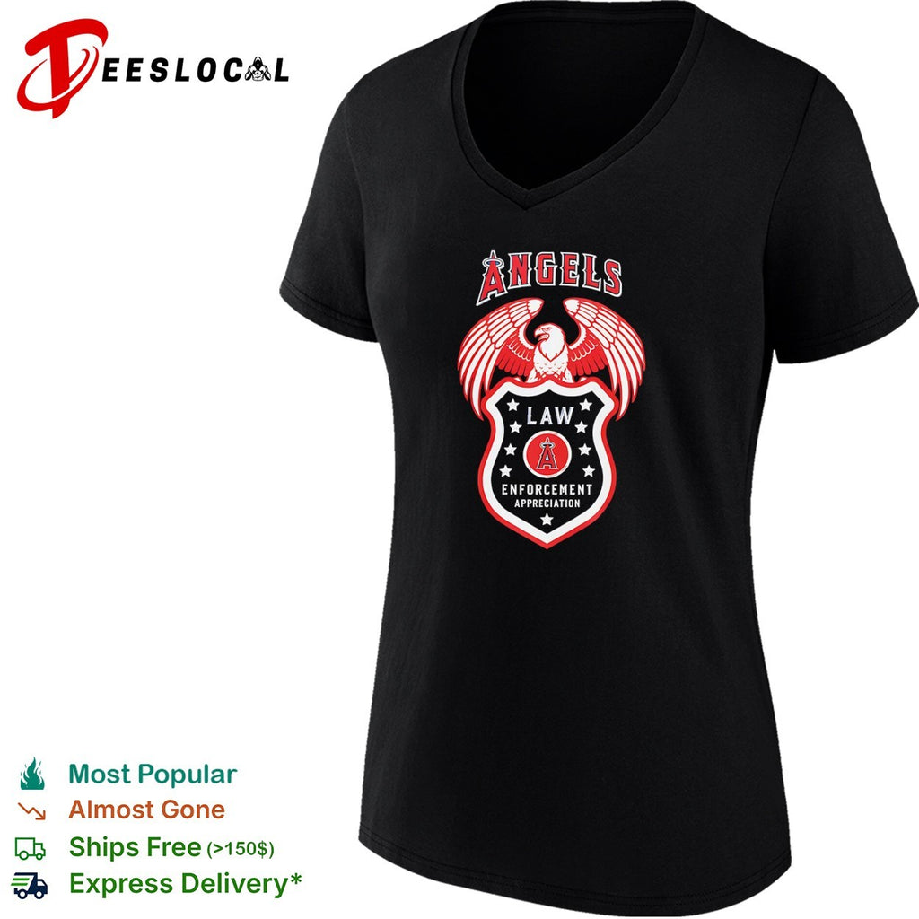 Los Angeles Angels Law Enforcement Appreciation Eagle Logo shirt