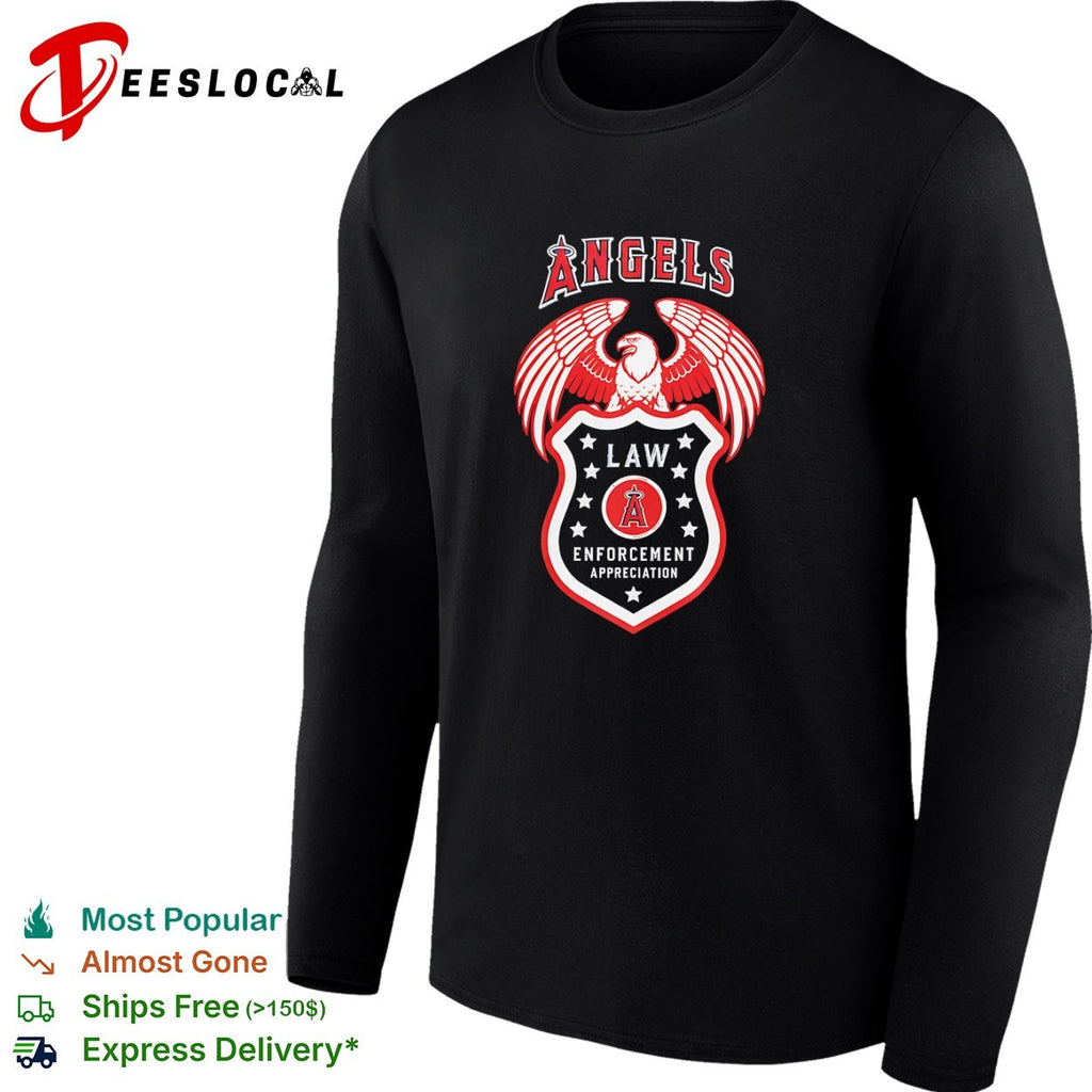 Los Angeles Angels Law Enforcement Appreciation Eagle Logo shirt