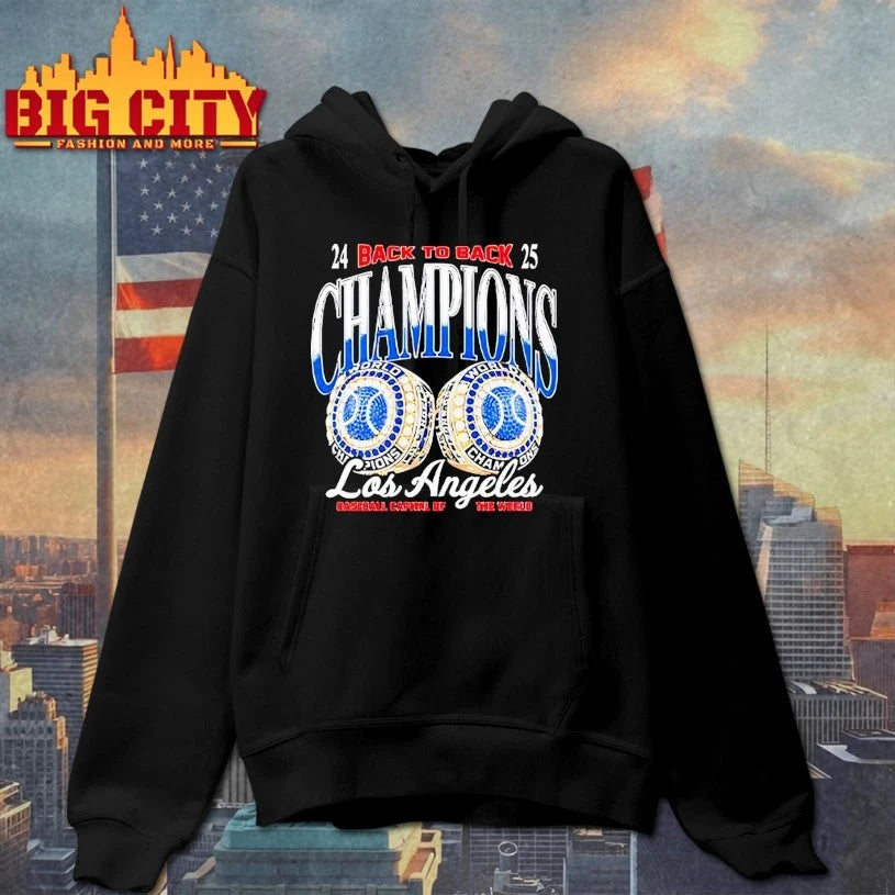 Los Angeles Baseball Capital Of The World Back To Back Champions shirt