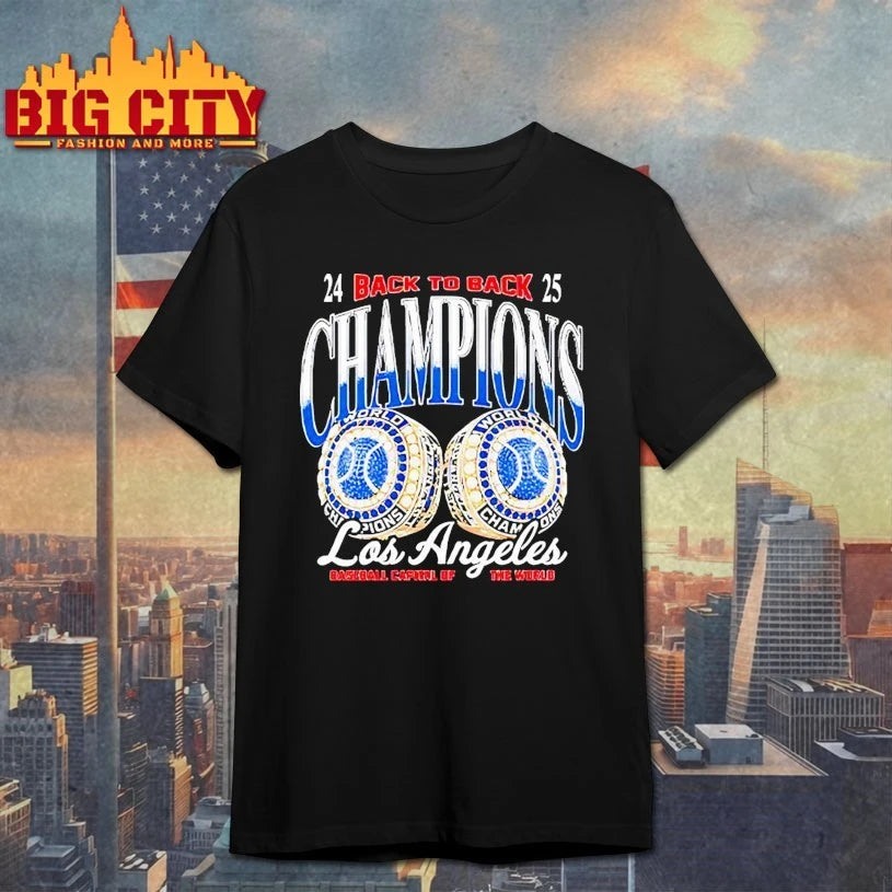Los Angeles Baseball Capital Of The World Back To Back Champions shirt