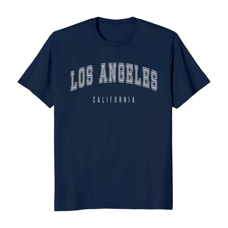 Los Angeles California Classic Short Sleeve Men's T-Shirt Casual Cotton Hoodie, Sweatshirt | RetroVerseTees.com