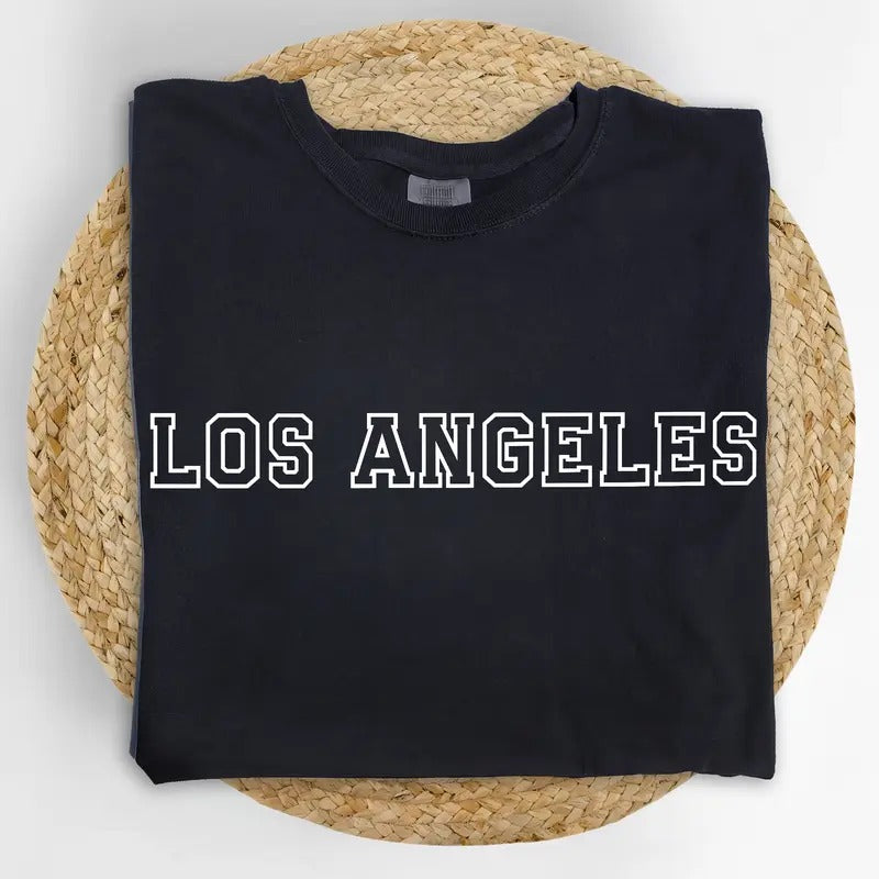 Los Angeles California Comfort Colors Shirt, Place Name Custom Graphic Tee, State Custom Unisex T-shirt, Personalized...