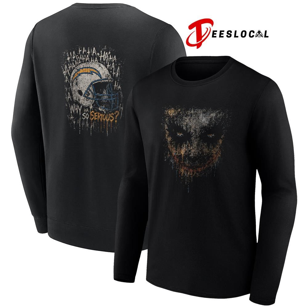 Los Angeles Chargers x Joker ha ha ha why so serious graphic shirt