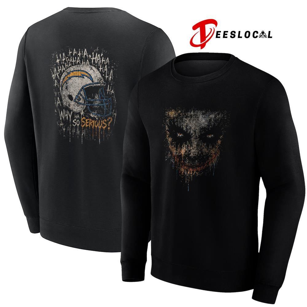Los Angeles Chargers x Joker ha ha ha why so serious graphic shirt