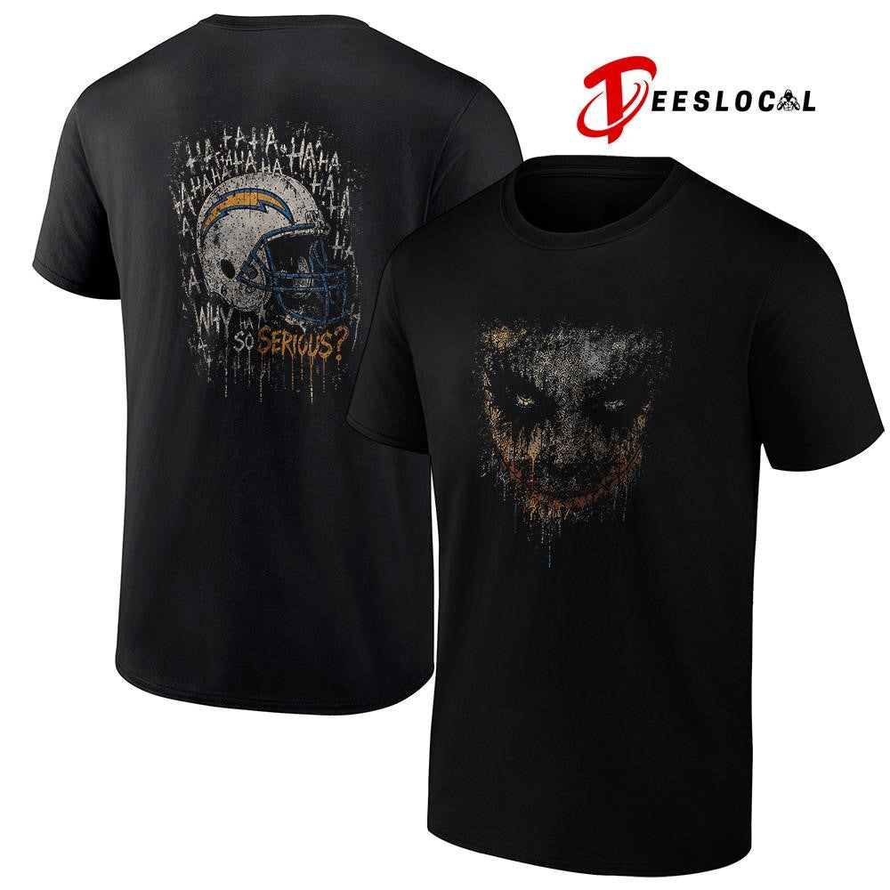 Los Angeles Chargers x Joker ha ha ha why so serious graphic shirt