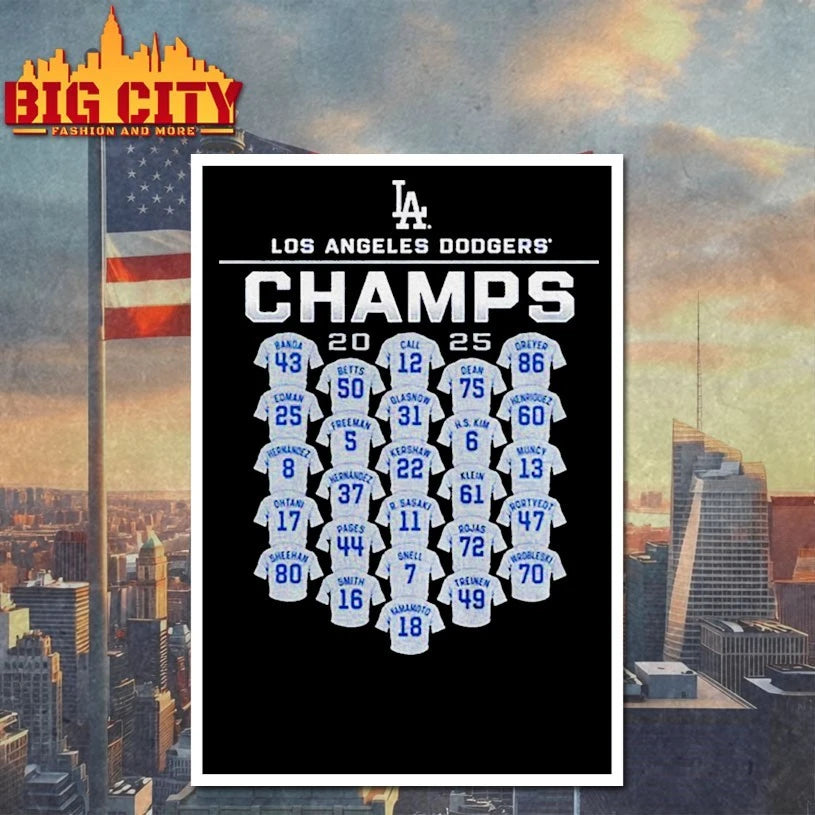 Los Angeles Dodgers 2025 Champs All shirt members shirt