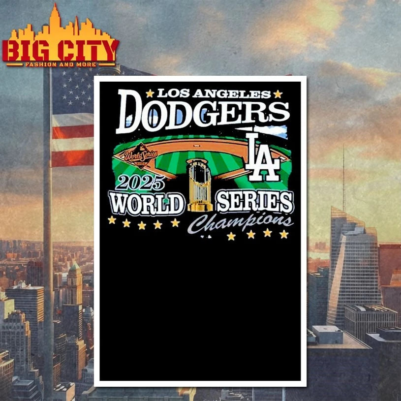 Los Angeles Dodgers 2025 World Series Champions Franklin Star Stadium Shirt