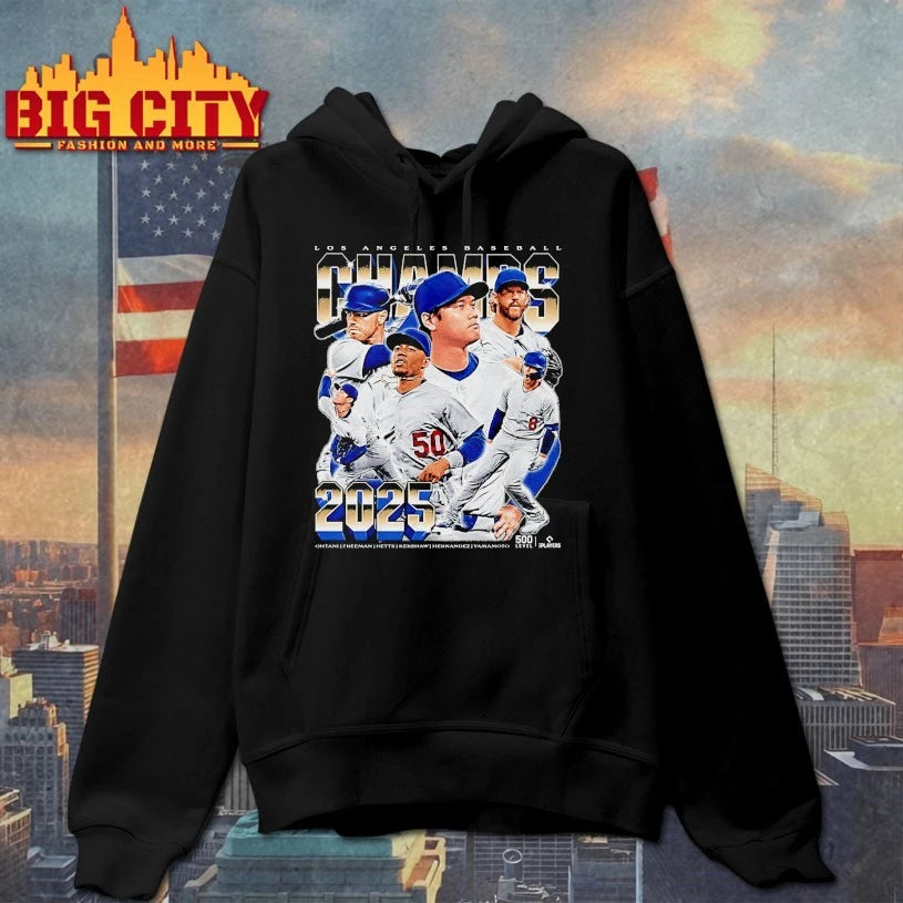 Los Angeles Dodgers Baseball 2025 Champs Ohtani Freeman Betts Kershaw Hernandez Yamamoto shirt