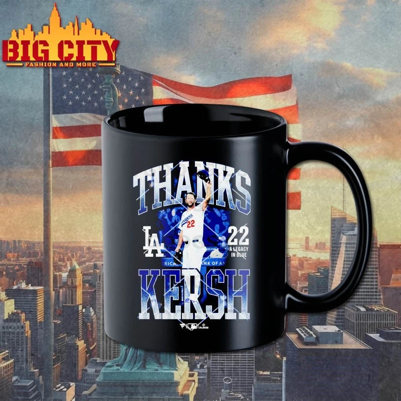 Los Angeles Dodgers Clayton Kershaw Thanks Kersh 22 A Legacy In Blue Shirt
