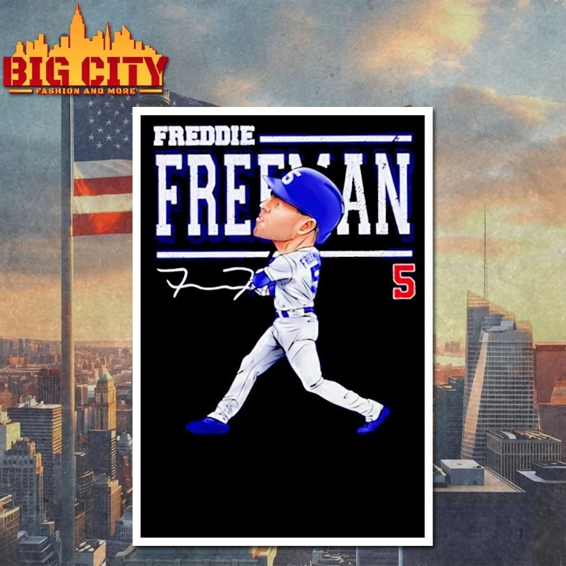 Los Angeles Dodgers Freddie Freeman cartoon signature Shirt