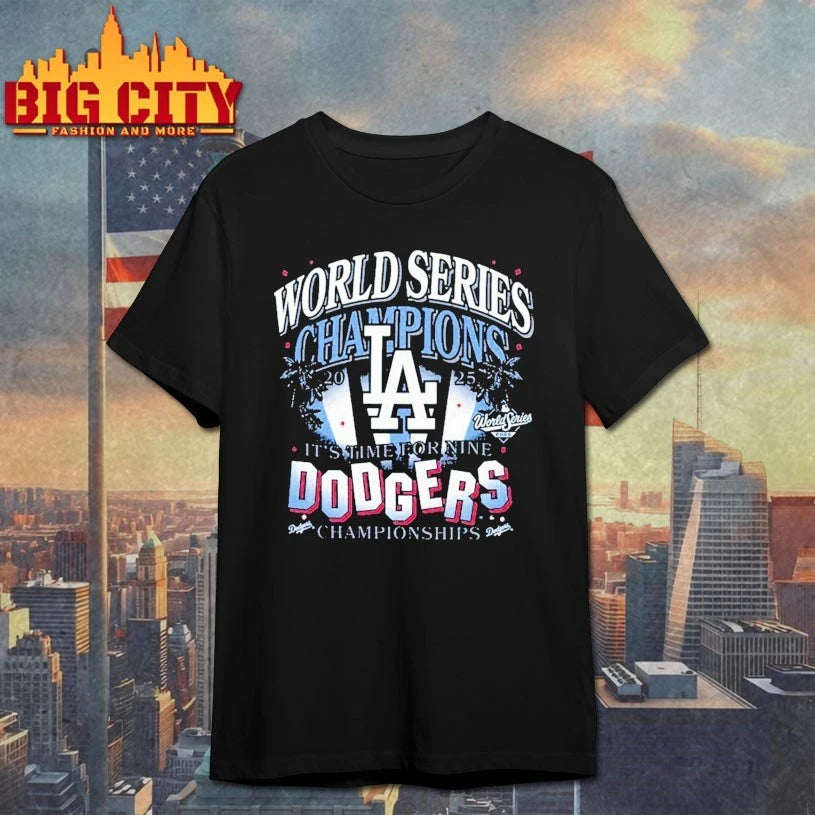 Los Angeles Dodgers It’s Time For Nine 2025 World Series Champions Shirt