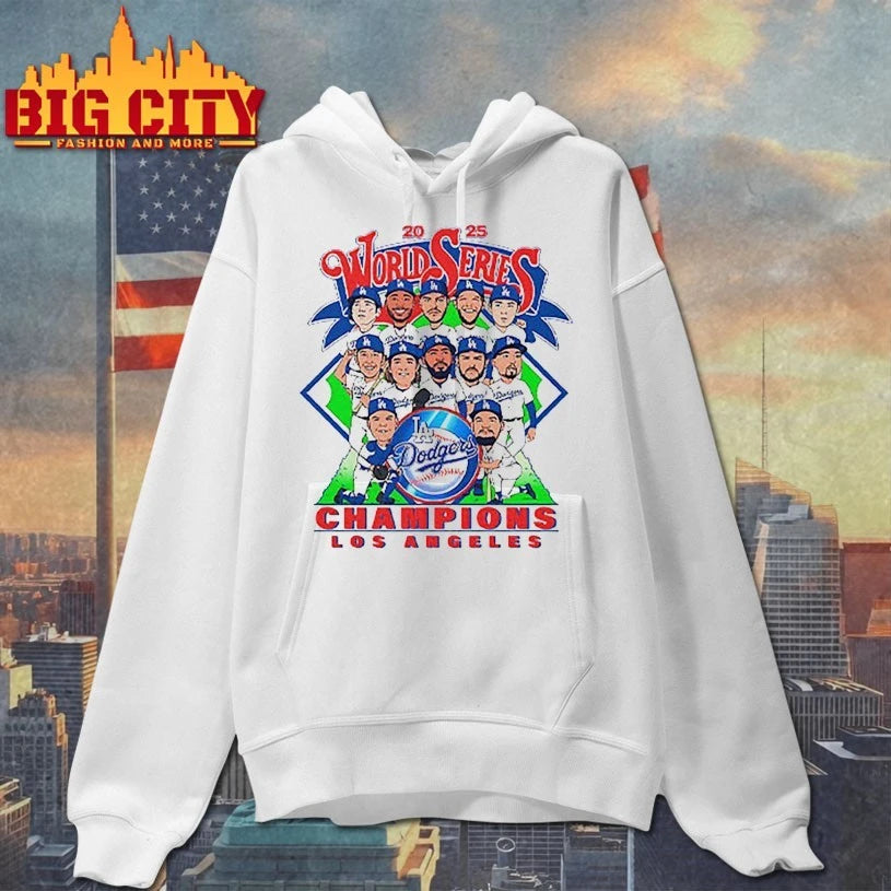 Los Angeles Dodgers World Series Champions 2025 chibi member shirt