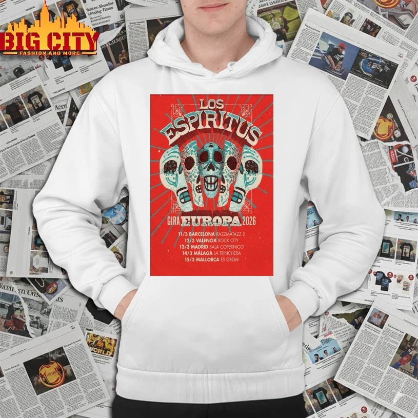 Los Espiritus Gira Europa 2026 Poster shirt