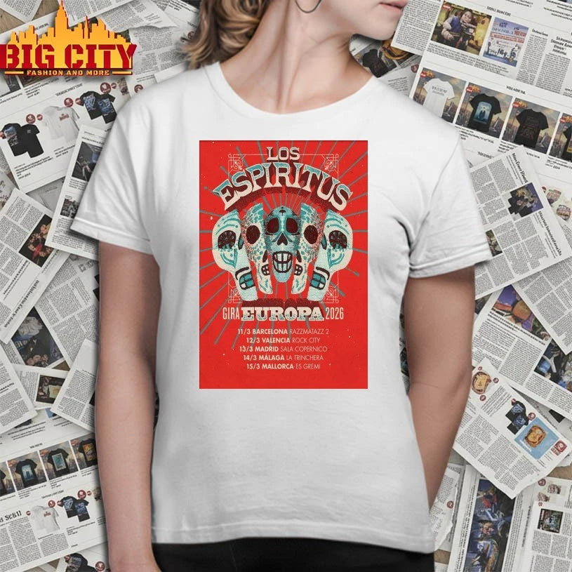 Los Espiritus Gira Europa 2026 Poster shirt