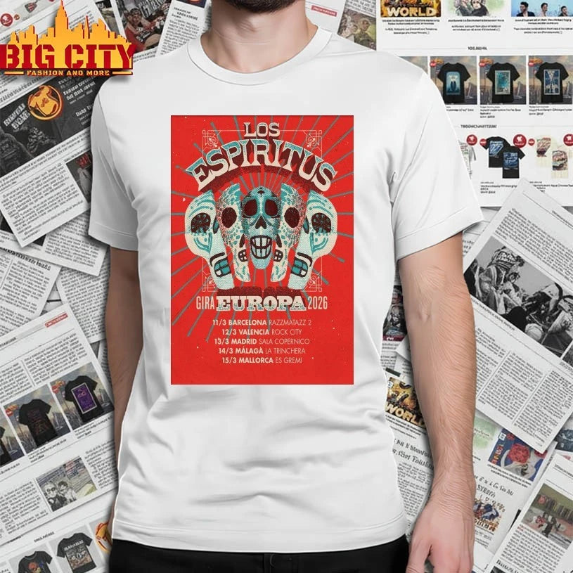Los Espiritus Gira Europa 2026 Poster shirt