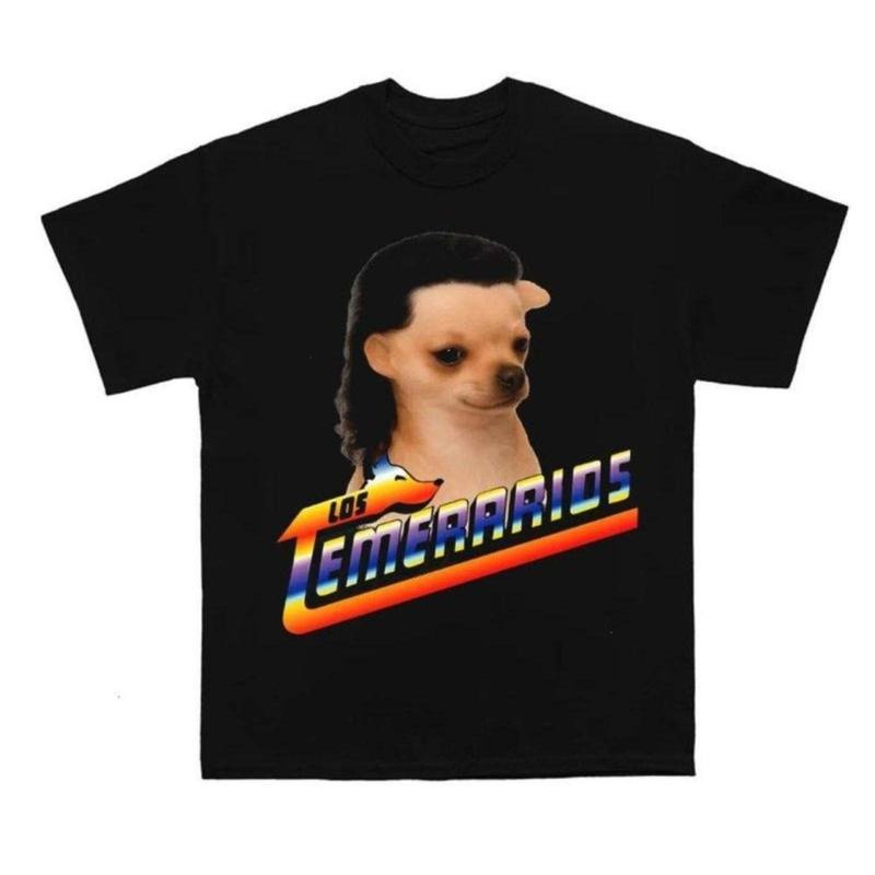 Los Temerarios Dog Shirt, Trendy Funny Cotton Crew Neck Graphic Tees For Men Gunpla brand Women T-Shirt, Lightweight...