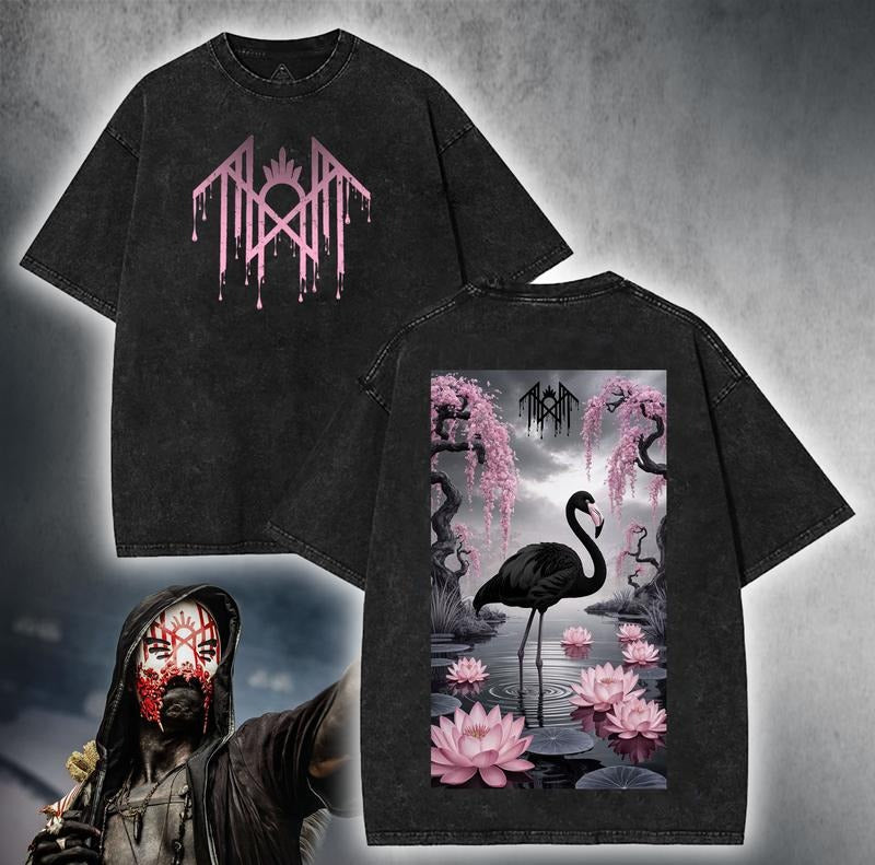 Lotus Flamigo Sleep Token merch Unisex Rock Band Washed Tshirt Hoodie, Sweatshirt | RetroVerseTees.com