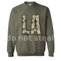 Louisiana LA Old Camo Crewneck Sweatshirt T-Shirts, Hoodie | RetroVerseTees.com