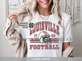 Louisville Retro College Football Shirt, Vintage Style Football Tshirt for Game Day, College Student Alumni Gift Hoodie,...
