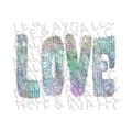 Love Faux Sequin DTF Transfer T-Shirts, Hoodie, Sweatshirt | RetroVerseTees.com