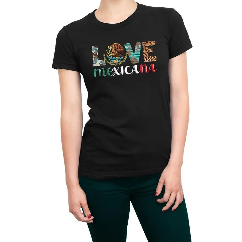 Love Mexicana Women's Casual T-Shirt with Crewneck and Printed Design Hoodie, Sweatshirt | RetroVerseTees.com