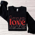 Love Spiky hair fighters Day Every Day Sweatshirt, Love Sweatshirt, Valentines Love Sweatshirt, Valentines Day Gift...
