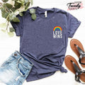 Love Wins Shirt, Rainbow Pride Shirt, Love Wins Pocket Shirt, LGBT Shirt, Pride Pocket Tee, Love is Love Shirt, Love Wins...