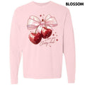 Love You Cherry Much Long Sleeve Comfort Colors T-Shirt 'NLB' Hoodie, Sweatshirt | RetroVerseTees.com