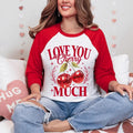 Love You Cherry Much Valentine's Day Shirt, Coquette Hearts and Cherries Shirt, Cute Graphic Women's Unisex Shirt Hoodie,...