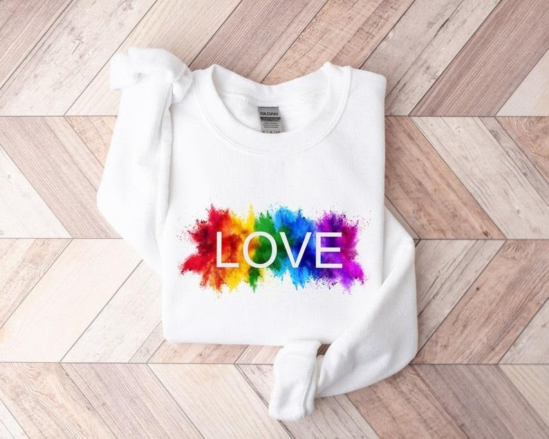 Love is Love Shirt, LGBT Shirt, Equality Shirt, LGBT Pride Shirt, Rainbow shirt Hoodie, Sweatshirt | RetroVerseTees.com