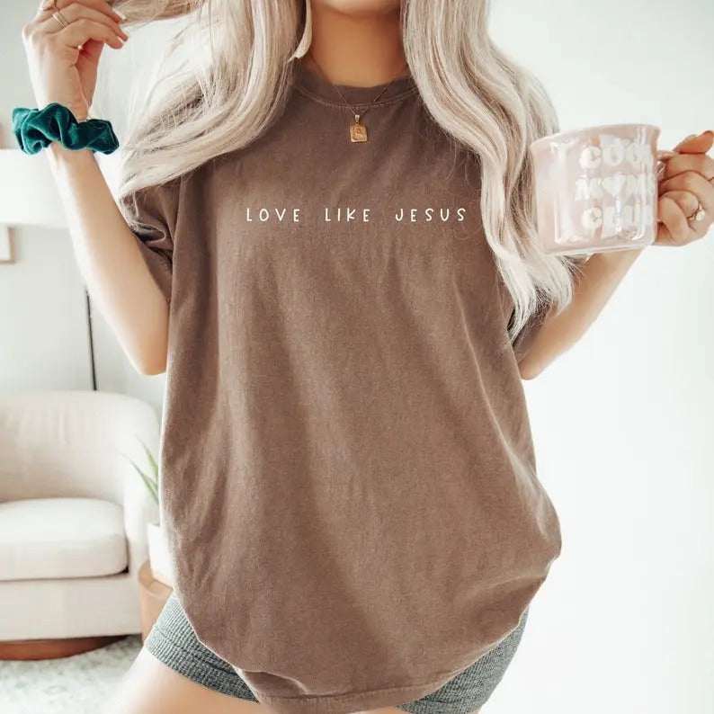Love like Jesus Tshirt, Christian Sweatshirt, Faith Hoodie, Bible Verses | RetroVerseTees.com