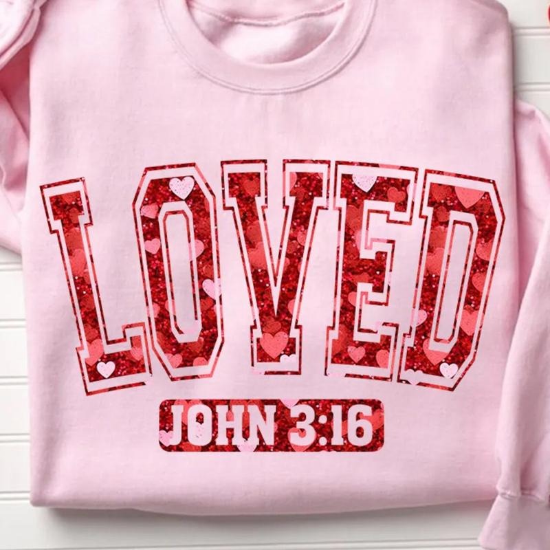 Loved John 3:16 Unisex Gildan Sweatshirt T-Shirts, Hoodie | RetroVerseTees.com