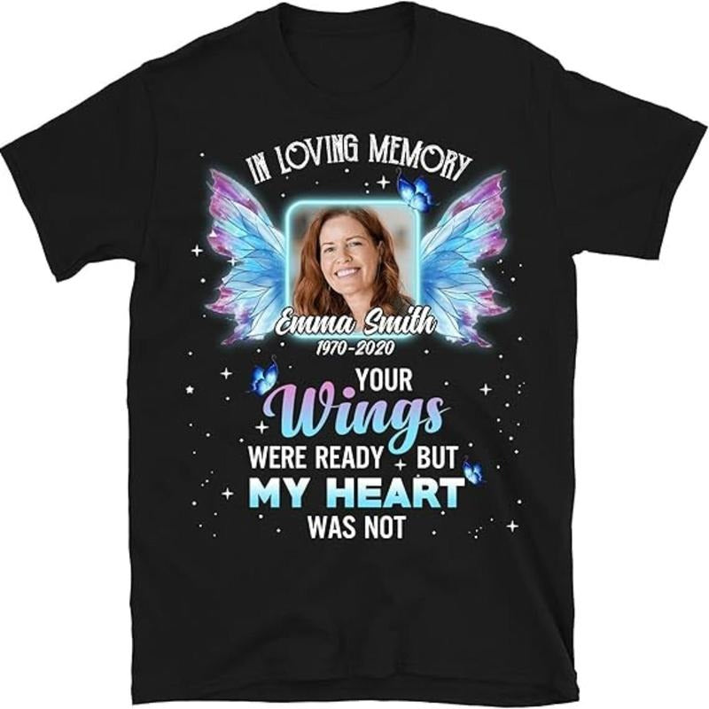 Loving Memory Casual T-shirt Red plumber brand Multicolored with Personalized Name, WB shield.Swoosh.Pocket monsters.,...