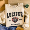 Lucifer Characters Embroided shirt, Hazbin Hotel Characters Embroidered Shirt, Animated Series Embroidered Shirt, Cartoon...