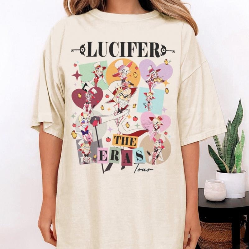 Lucifer The Eras Tour Inpired T-Shirt, Lucifer Morningstar T-Shirt, Lucifer Hazbin Hotel T-Shirt, Lucifer Vivziepop...
