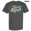 Lucky Babe Shamrock Comfort Colors T-Shirt Hoodie, Sweatshirt | RetroVerseTees.com