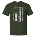 Lucky Clovers USA Flag Irish St Patrick's Day Graphic Printed Unisex Classic Cotton T-shirt, Patrick's Day Shirt, Gift...