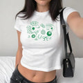 Lucky Girl Y2K Baby Tee, St Patrick's Day Coquette, Lucky Shirt, Y2K 2000's Baby Tee, Downtown Teenage Girl Gift, 2000s...