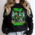 Lucky Shirt, St. Patrick Day Horror Crew Shirt, Feelin Lucky Horror Shirt, Trending Graphic Tee, Patrick Day Shirt...