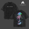 Lucy Big red N streaming Cyberpunk Edgerunners Unisex Acid Washed Lightweight TShirt, Edge Runner Shirt, Cyberpunk...