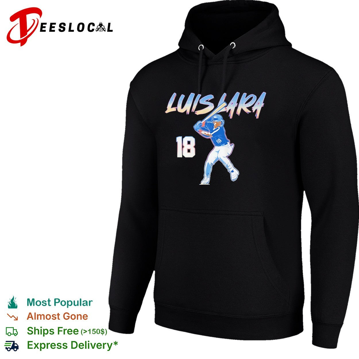 Luis Lara 18 Baseball Player Milwaukee Brewers shirt