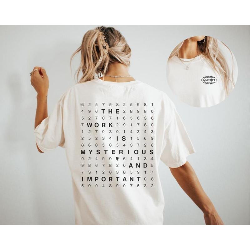 Lumon Industries Severance Two Sides Tshirt, The Work Is Mysterious And Important Shirt Severance Gift, Unisex Short...