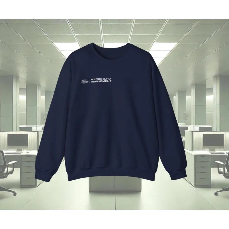 Lumon Macrodata Refinement Severance Sweatshirt, Severance Inspired Minimalist Sweater, Lumon Sweater, Macrodata...
